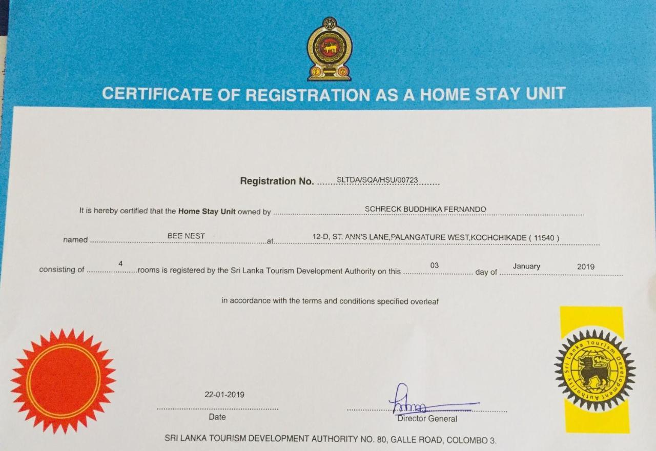 Bee Nest Bed & Breakfast Negombo Bagian luar foto